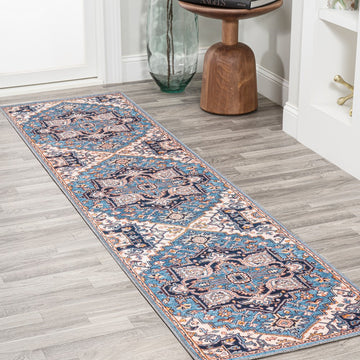 Cirali Ornate Large Medallion Washable Area Rug
